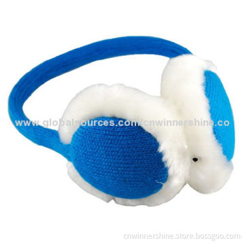Earmuff with Winter Warm Knitted Plush Stereo Headphone, OEM/ODM Orders, Free Sample, 100% Acrylic